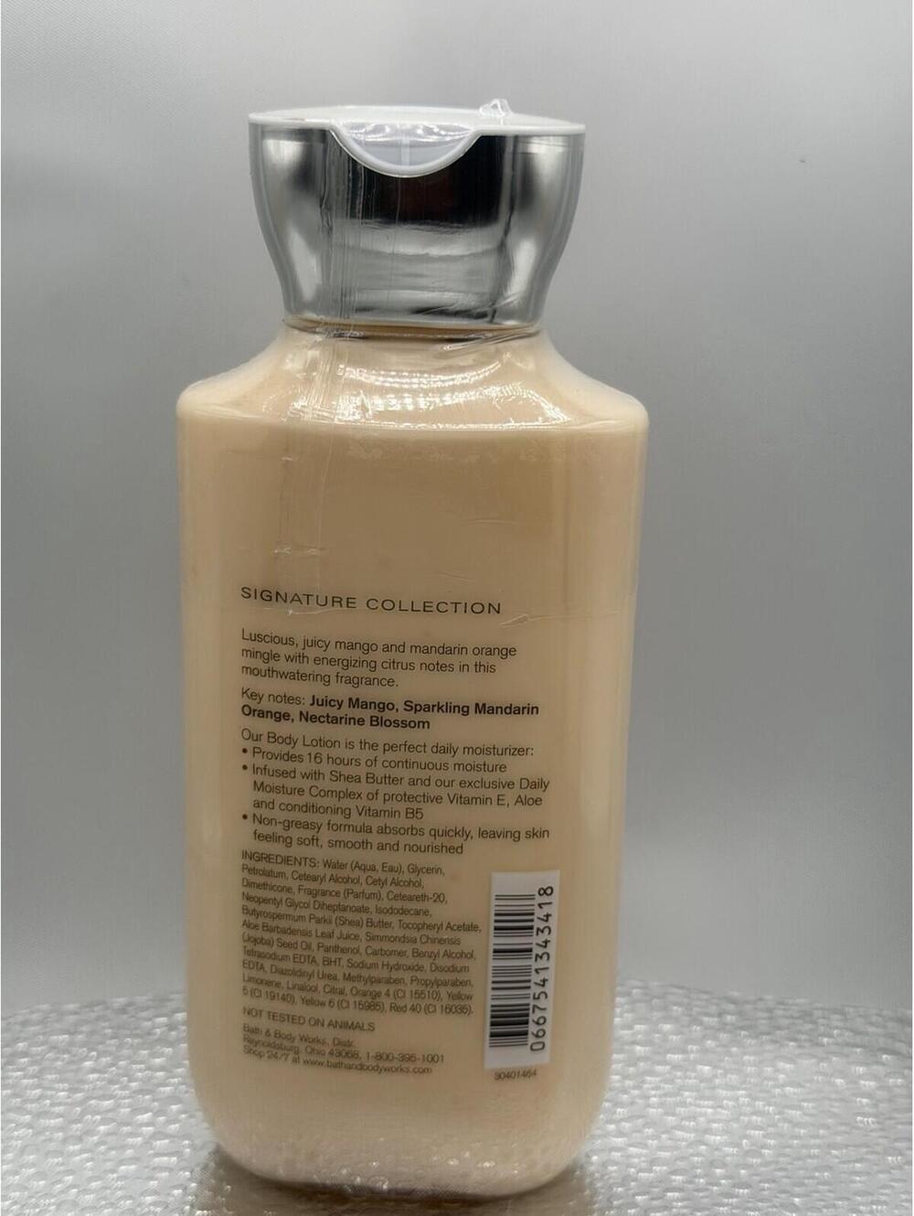 🥭🍊 Bath & Body Works Mango Mandarin Lotion 8oz 🍊🥭 - Picture 2 of 2